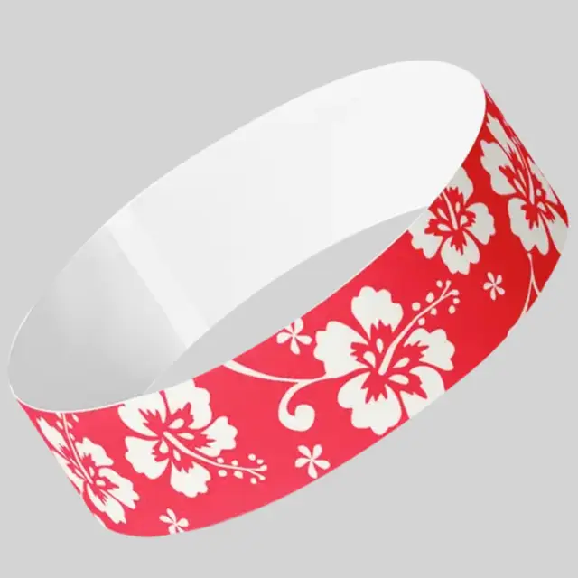 Flower Tyvek® Wristbands view 1