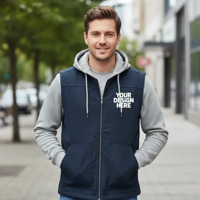 CornerStone® Duck Fleece Full-Zip Hooded Jacket view 5