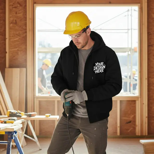 CornerStone® Tall Duck Cloth Hooded Work Jacket view 5