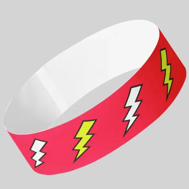 Lightning Tyvek® Wristbands view 1