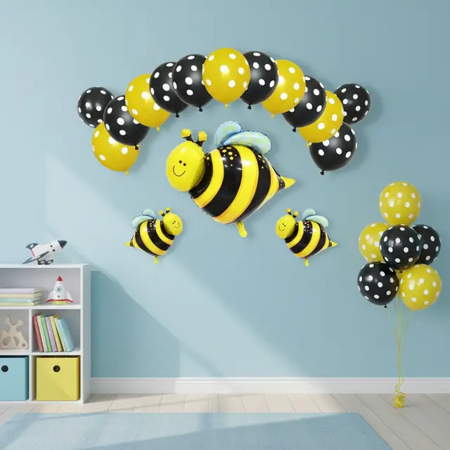Bee Theme Birthday Kit view 2