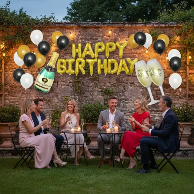 Champagne Theme Birthday Kit view 4