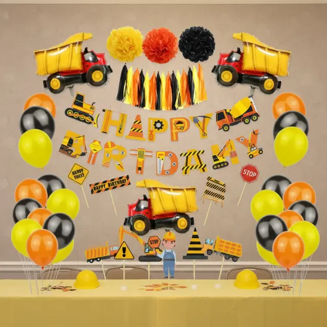Construction Theme Birthday Kit view 3