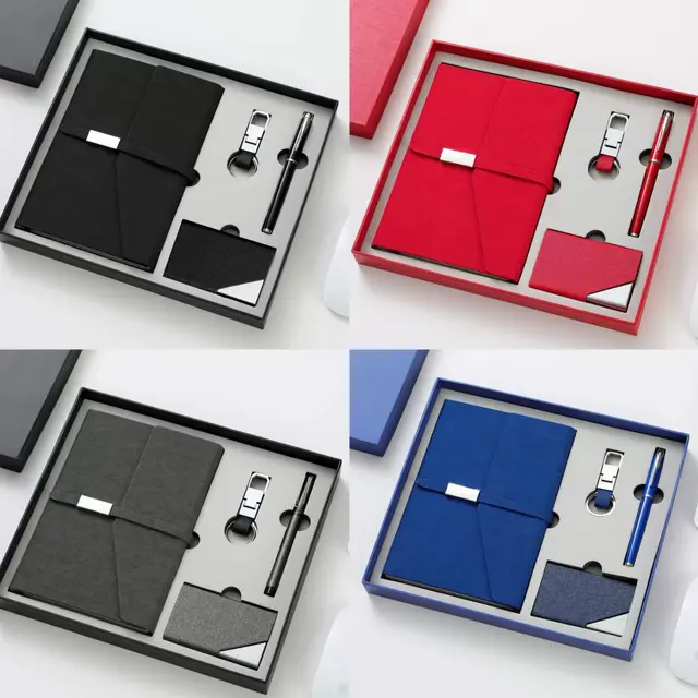 Hardbound Leather Laptop Card Set view 2