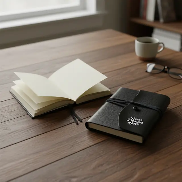 Americana Leather Wrapped Journal view 4