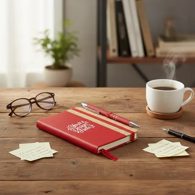 Hyde Cork Notebook & Paragon Pen view 4