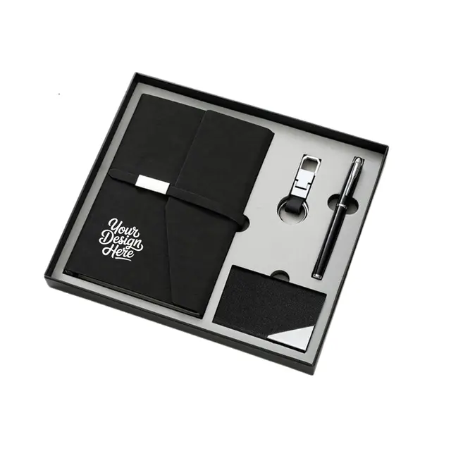 Hardbound Leather Laptop Card Set view 6