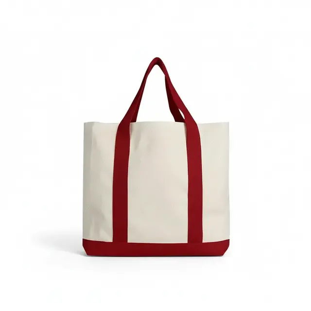 Blank Tone Cotton Canvas Bag view 8