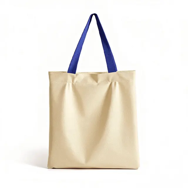 Blank Two Tone Cotton Tote Bag view 3
