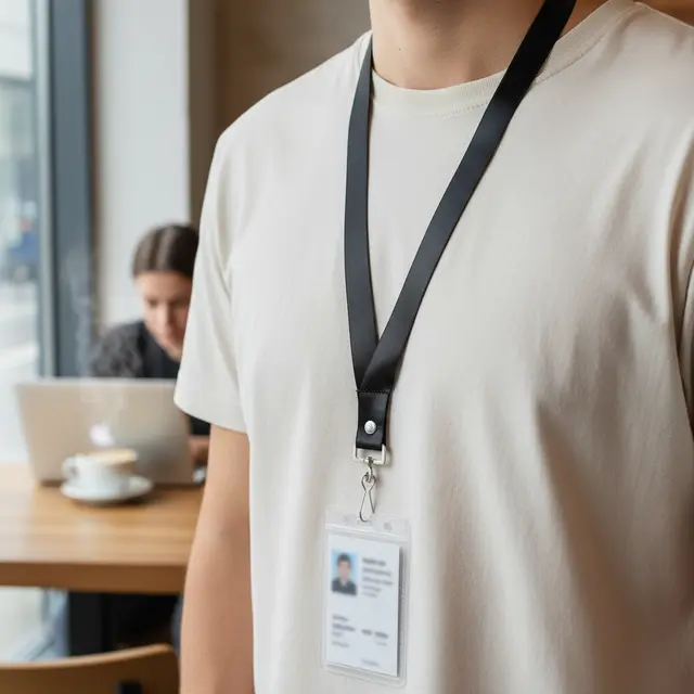 Blank Nylon Lanyard with Silver Hook – Pack of 100 view 4