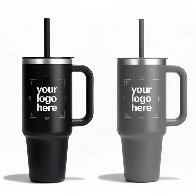 40 oz Hydro Flask® All Around™ Travel Tumbler with Handle and Straw view 2