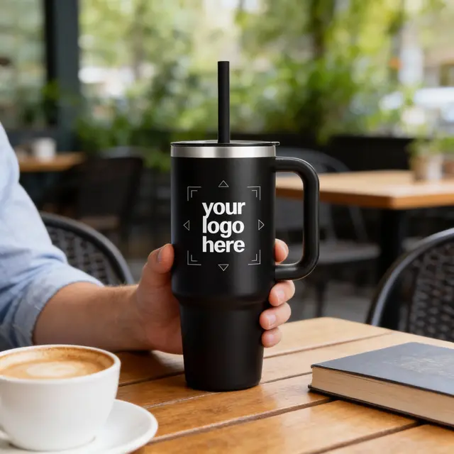 40 oz Hydro Flask® All Around™ Travel Tumbler with Handle and Straw view 3