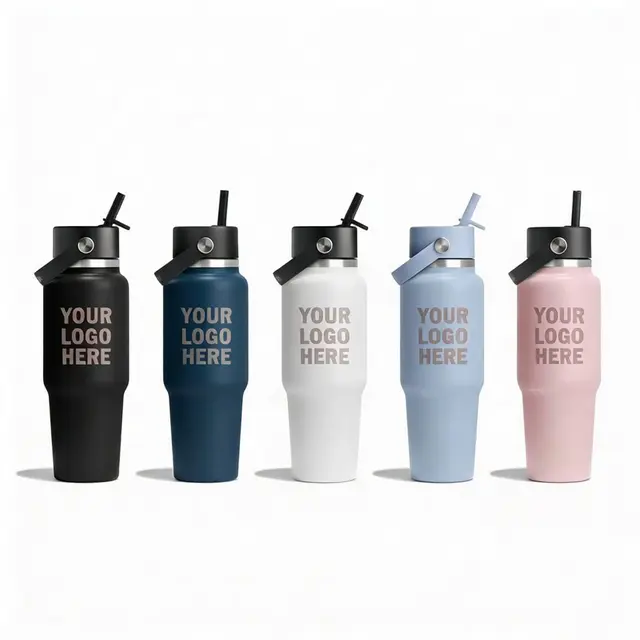 32 oz Hydro Flask® Travel Bottle with Flex Straw Cap view 2