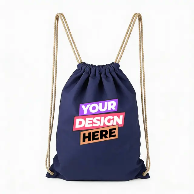 Convert Cotton Drawstring Tote Bags view 4