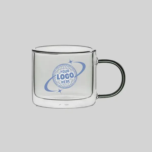 6 oz Double-Layer Transparent Glass Cup view 1