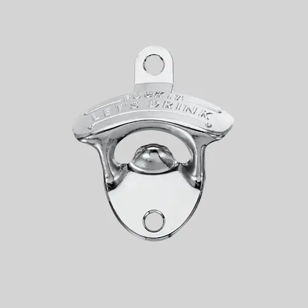 Silver Bottle Opener view 1