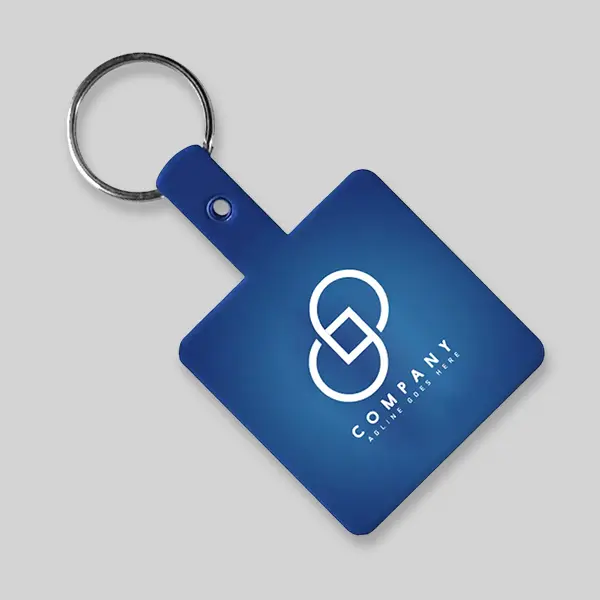 Square Flexible Keychains view 1