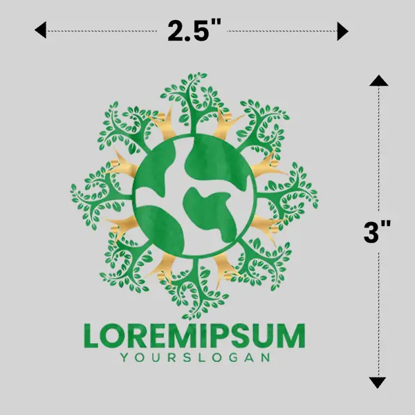 2.5" x 3" Temporary Tattoos view 1