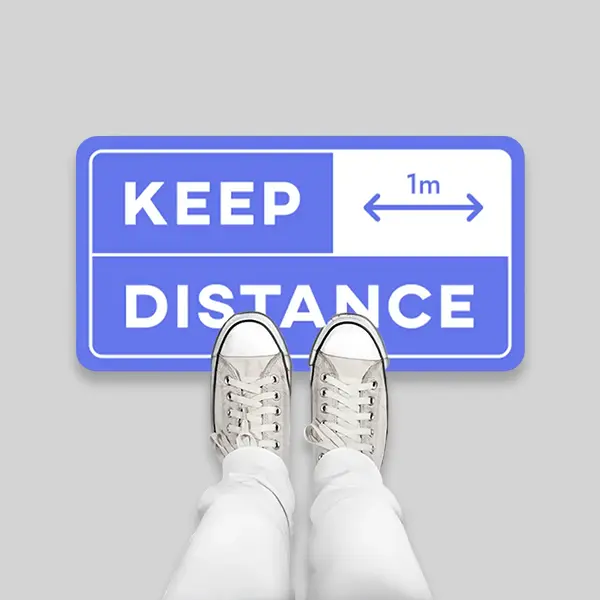Custom Social Distancing Decals view 1