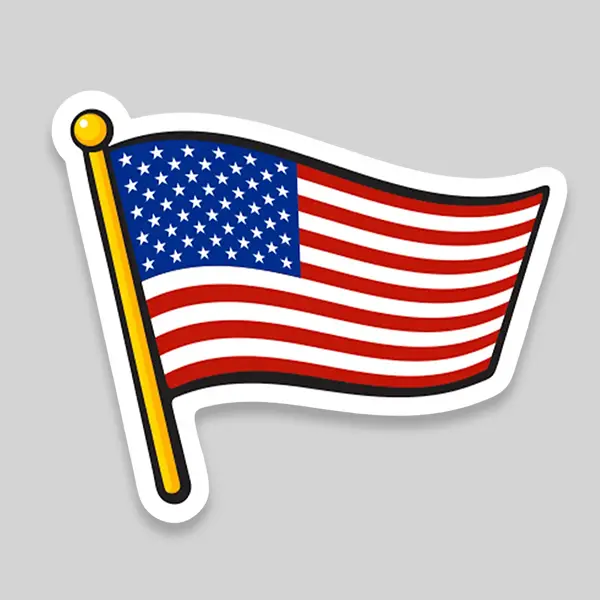 Custom Flag Stickers view 1