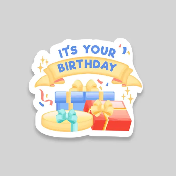 Custom Birthday Stickers view 1