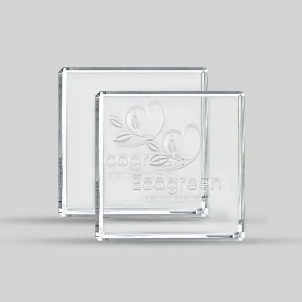 Customized Crystal Carving Coaster view 1