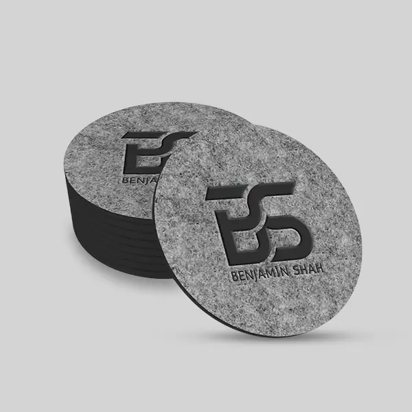 Custom Absorbent Felt Coaster view 1