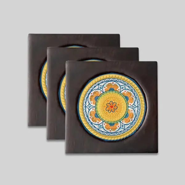Customized Ebony Alloy Coaster view 1