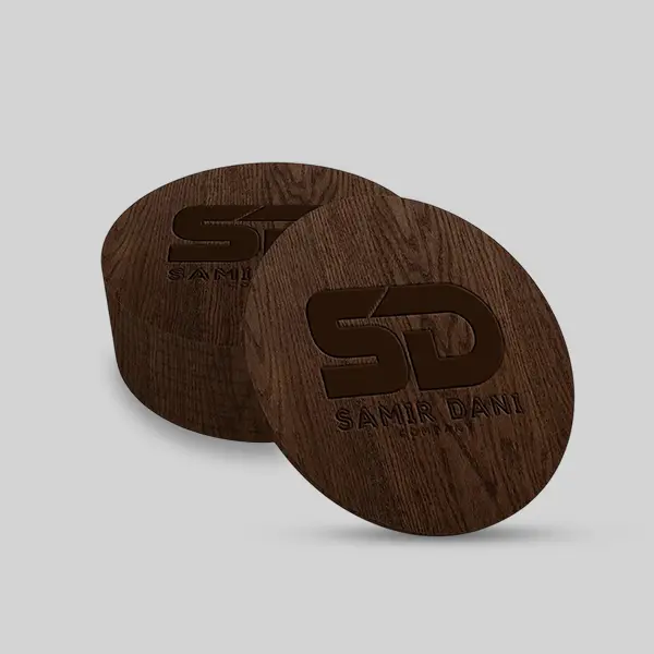 Custom Handmade Walnut Coaster view 1