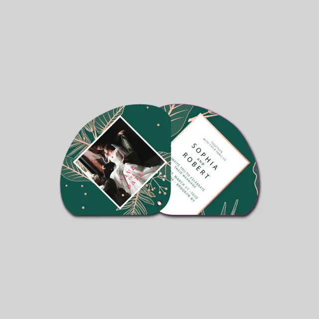 Wedding 2 Part Expandable Hand Fan view 1