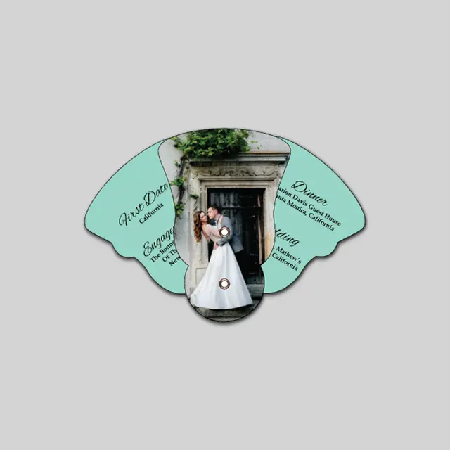 4 Part Expandable Bell Hand Fan view 1