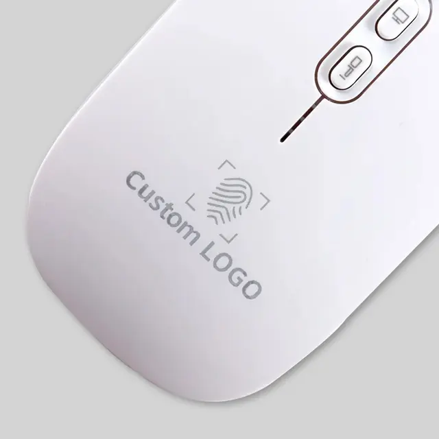 Custom Laser Curved Wireless Mouse view 1