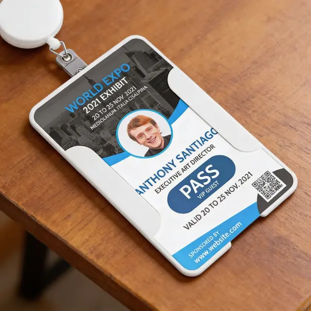 Custom Conference ID Name Badges view 4