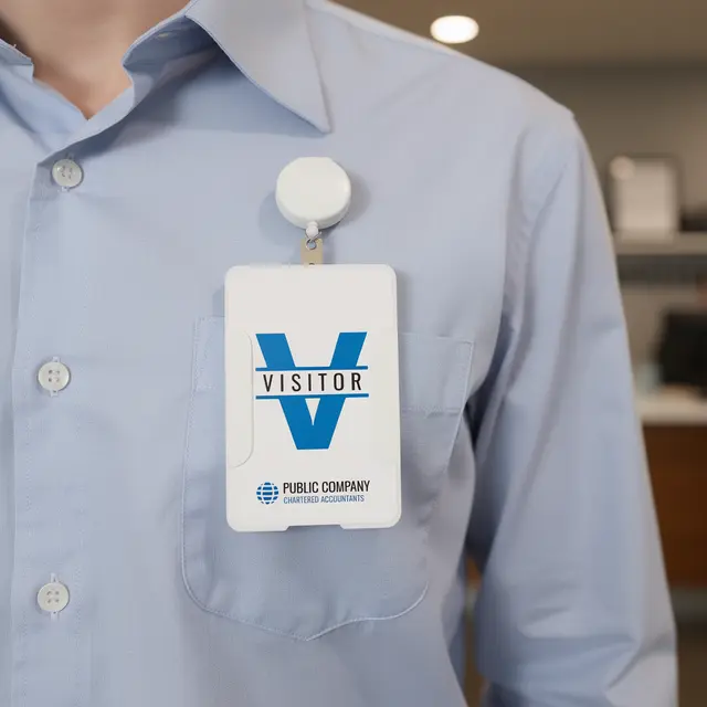 Custom Visitor ID Name Badges view 2