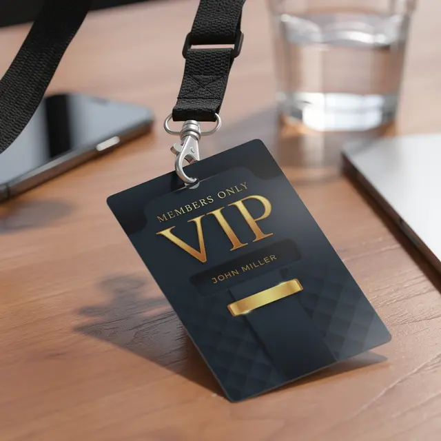 Custom VIP ID Name Badges view 3