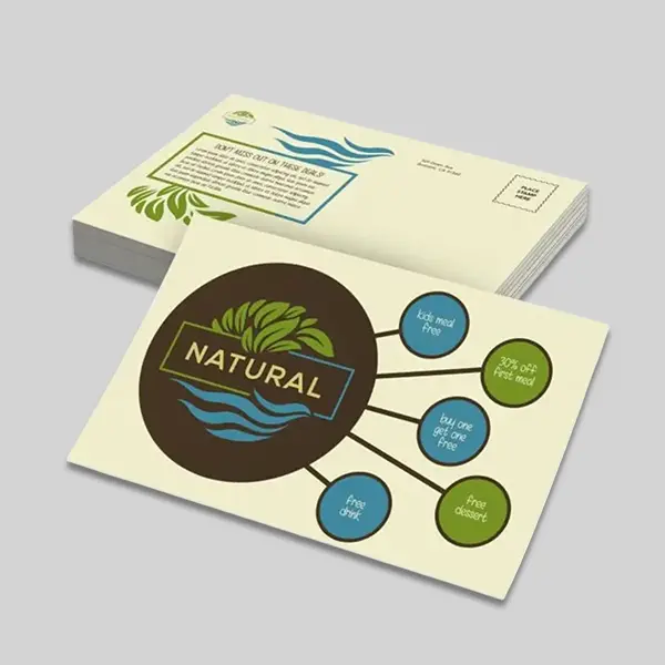 Custom Natural Postcards view 1