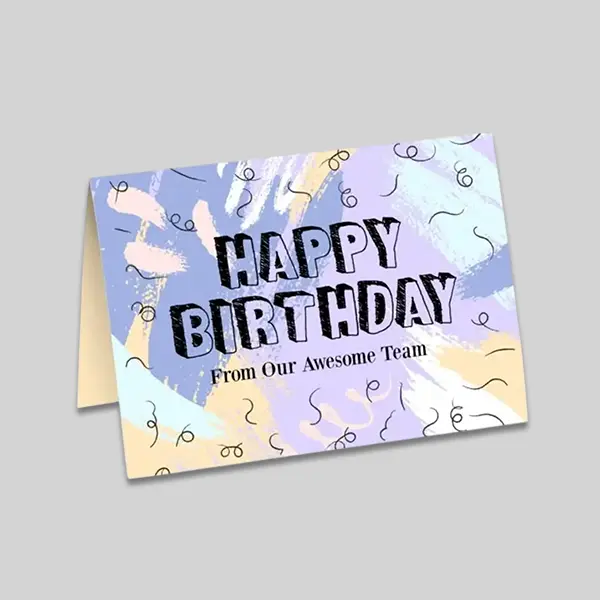 Custom Gloss Cover Greeting Cards view 1