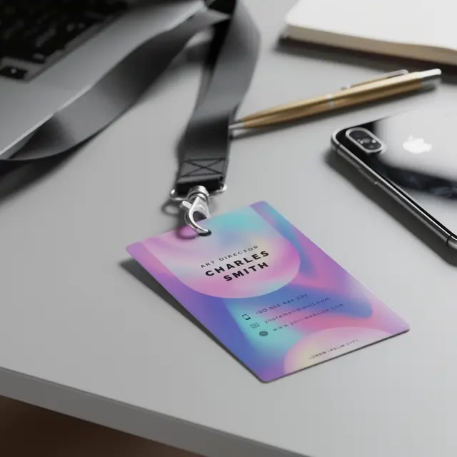 Custom Holographic ID Name Badges view 3