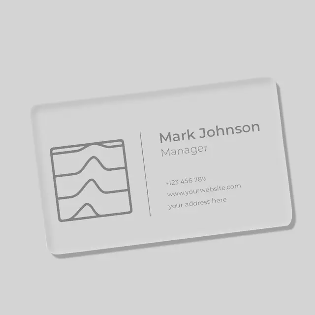 Custom Transparent ID Name Badges view 1