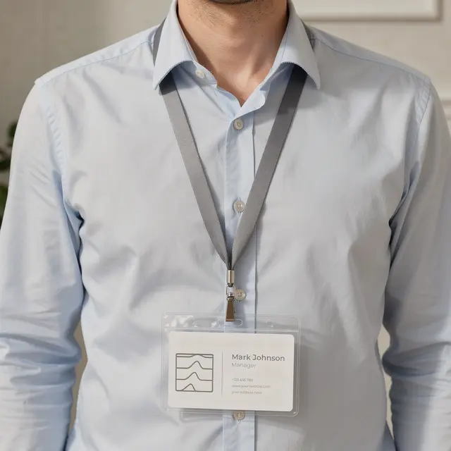 Custom Transparent ID Name Badges view 4