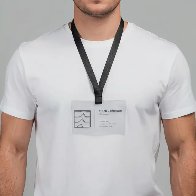 Custom Transparent ID Name Badges view 2