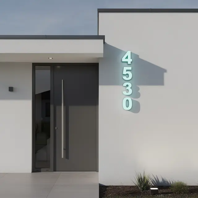 Front Lit Numbers view 2