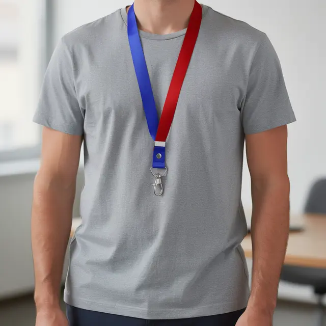 Blank Two-Tone Lanyards view 2