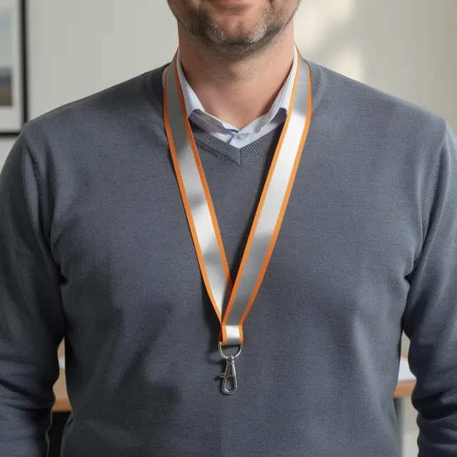 Blank Reflective Lanyards view 5