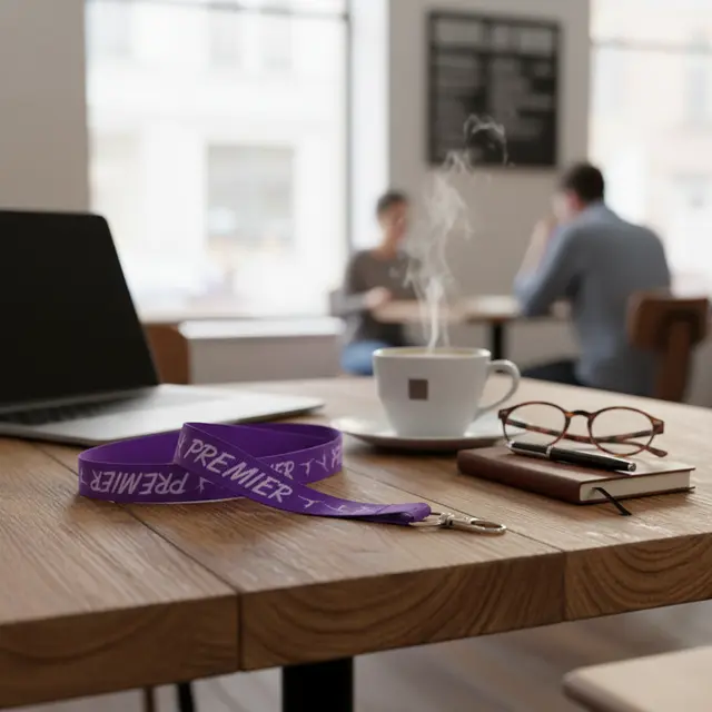 Custom Grosgrain Ribbon Lanyards view 3