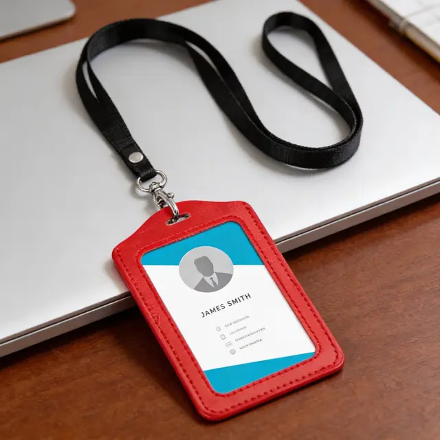 Blank PU Badge Holders view 6