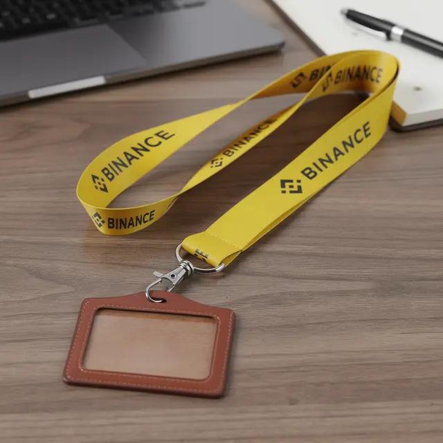 Custom Polyester lanyard with Badge Holders view 5
