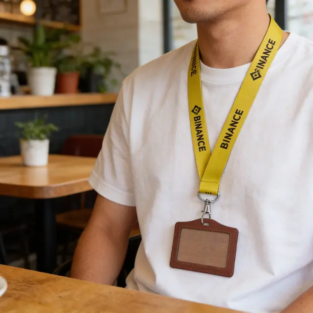 Custom Polyester lanyard with Badge Holders view 2