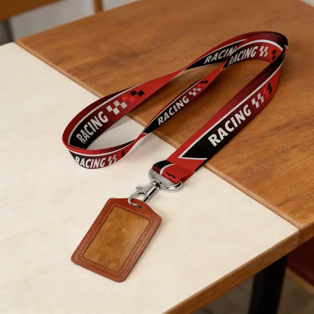 Custom Full Color Lanyard with Badge Holders view 5
