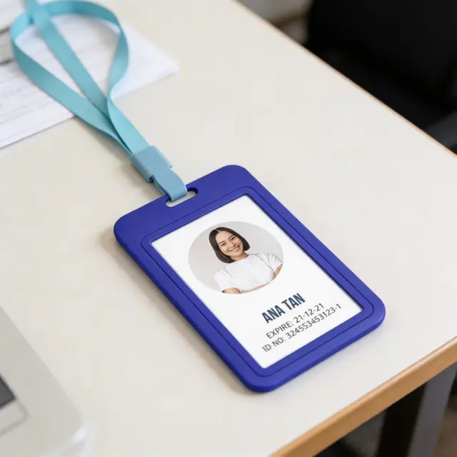 Blank Silicone Badge Holders view 5